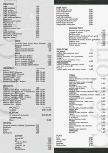 menu corin F